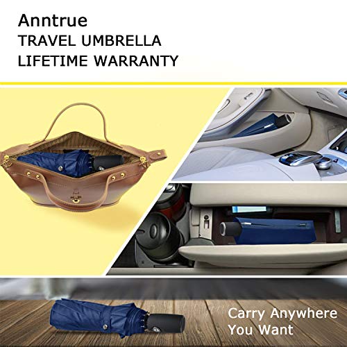 Anntrue Windproof Travel Umbrella, Auto Open Close Lightweight Compact Portable Backpack Folding Umbrella, Perfect for… - Image 7