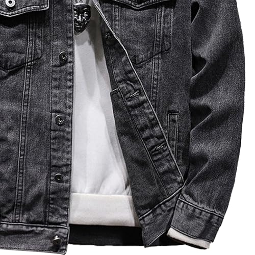 Chaqueta de mezclilla para hombre estilo vintage otoño miniatura 4