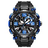 Hochwertige Uhr: Diese Männersportuhr ist mit einer japanischen Bewegung, einem eleganten Zifferblatt, einem Acrylspiegel, klar und transparent, verschleißfest und kratzfest und einem stabilen Fall ausgestattet, der es zuverlässig aussieht.