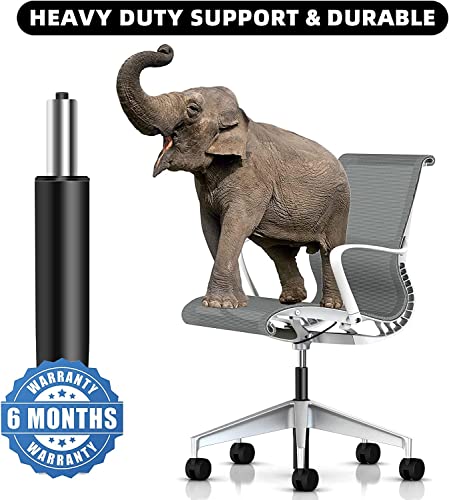 Office Chair Cylinder Replacement With Gloves,Heavy Duty Gas Lift Cylinder For Office Desk Chairs/Gaming Chair,Gas Lift Hydraulic/Pneumatic Piston, Universal Size (Black) #TOP1