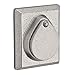 Baldwin Reserve SCRSD492S Single Cylinder Rustic Square Deadbolt with Smartkey White Bronze Finish