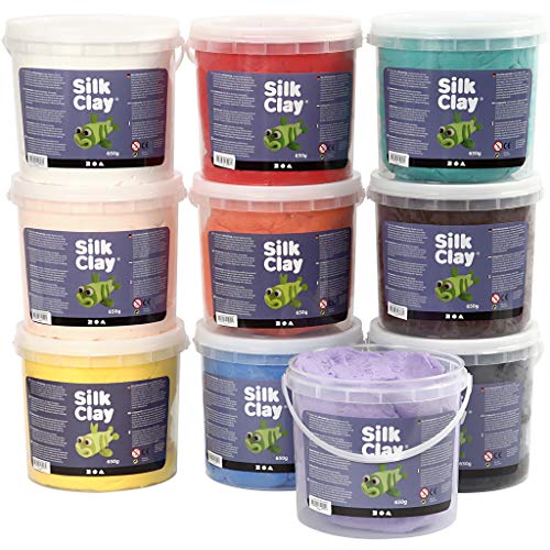 Silk Clay, asstd Colors, 10x650 g