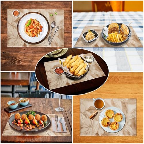 Set de table en PVC lavable antidérapant résistant chaleur lot 2 napperons cuisine