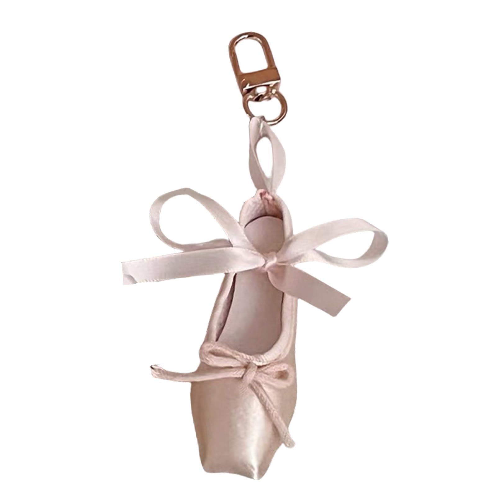 Zeizafa Elegant Ballet Shoes Keychain Alloy Key Holder Unique Keyring Bag Pendant Fashion Accessory for Women and Girls