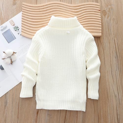 Boys Girls Turtleneck Sweaters Soft Warm Children's Sweater3