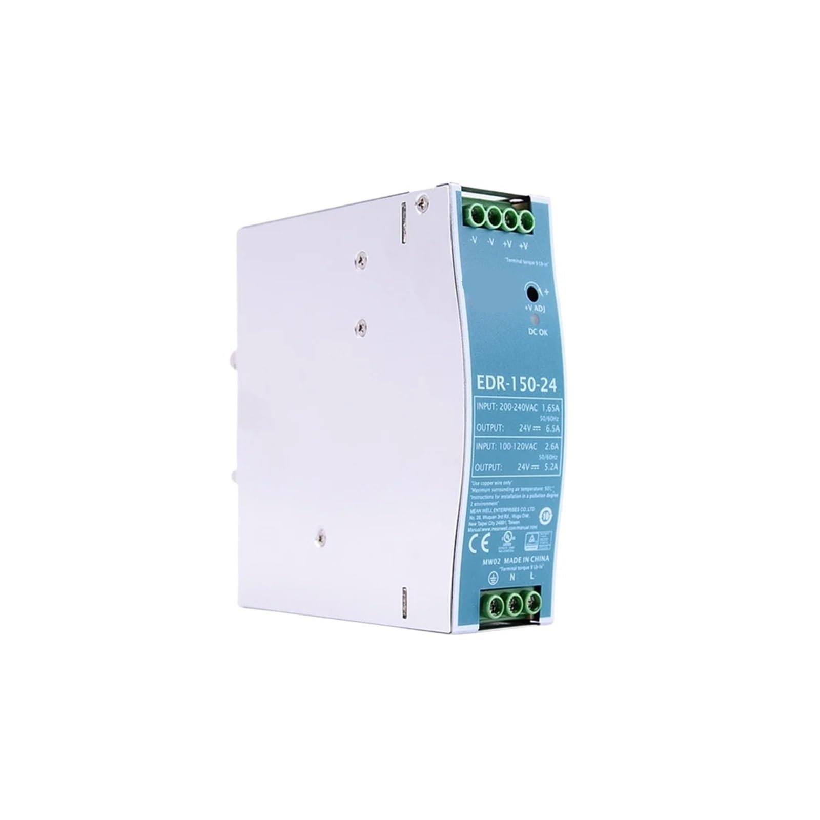 BALYDLUL EDR-75 120 150 12V 24V 48V DC 75w 120w 150w Single Output Power Supply(12V,150W)