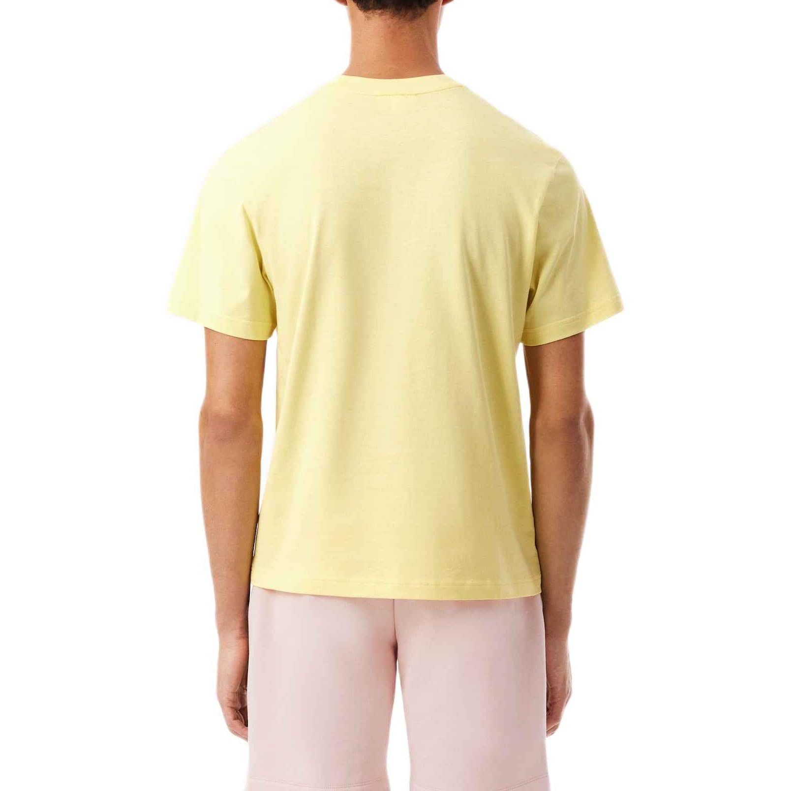 Lacoste Algodón Camiseta para Hombre Jaune M
