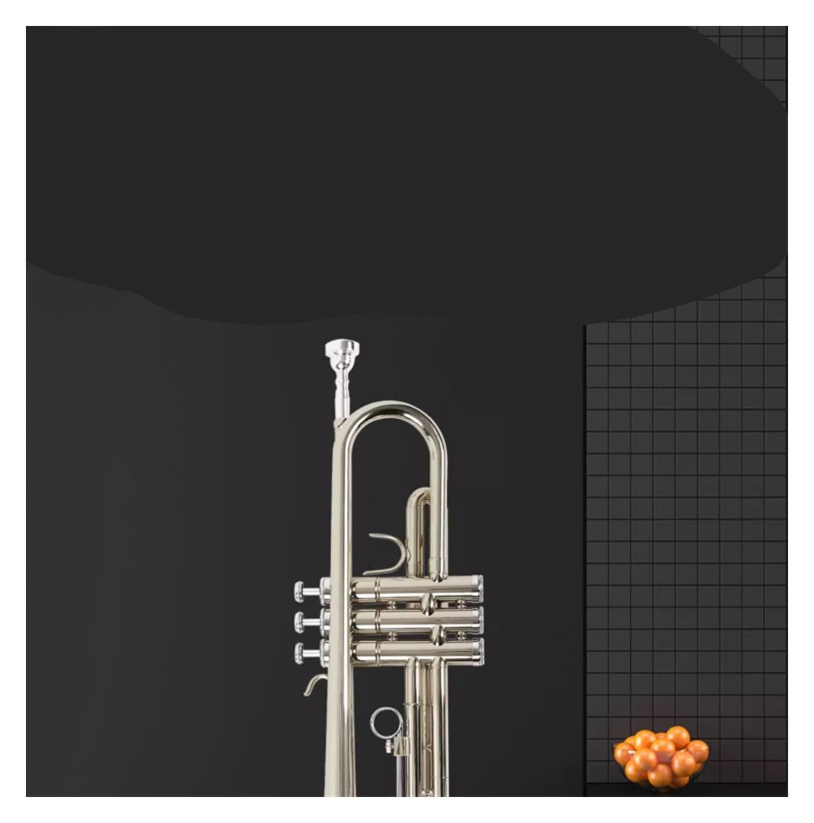trąbka instrument Student Początkujący Instrument muzyczny B mieszkanie Dzieci Dorośli Szkoła Ogólna Grupa Profesjonalny egzamin wykonawczy(Color:Silver)