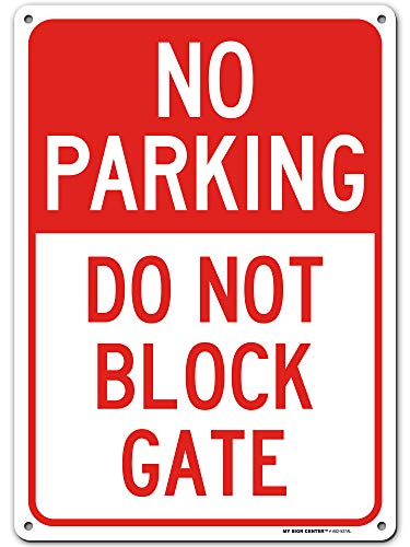 2 Pack No Parking Do Not Block Gate Signs 10 X 14 Iceland - View #5