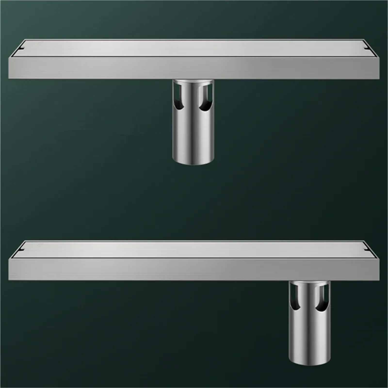 Rejilla Desague Ducha Desagüe de Suelo Invisible Rectangular Acero Inoxidable 304, desagüe Ducha baño antiolor, Cubierta Drenaje Largo Cepillado 20-50(DL9C6.8-40CM)