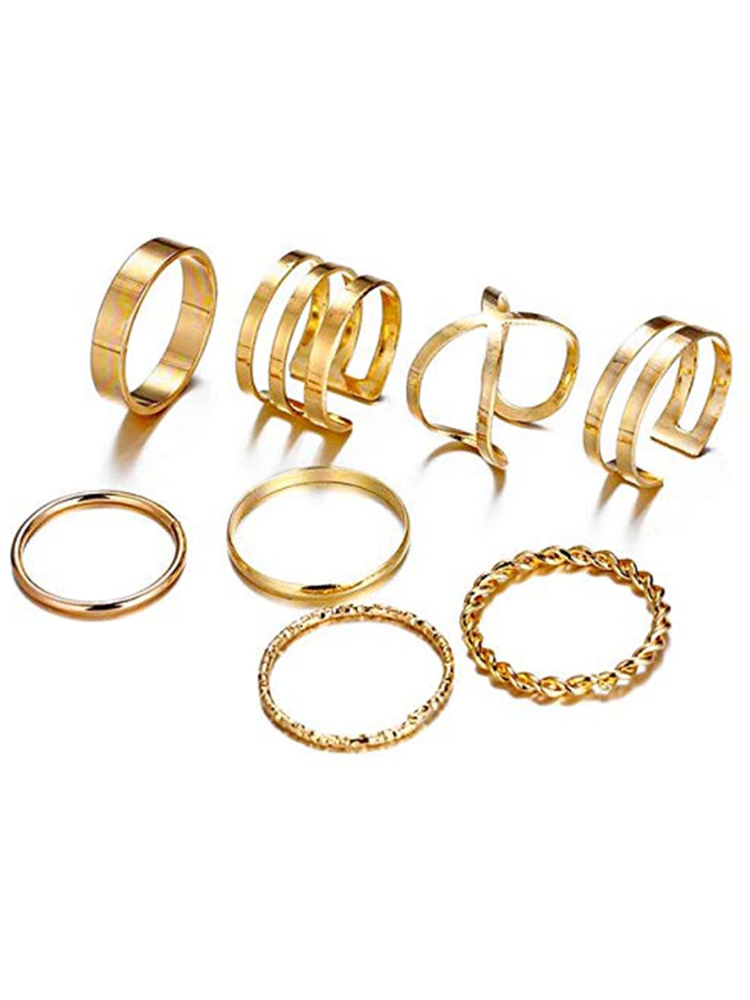 Vembley Gold Plated 8 Piece Western Designs Ring Set For Women and Girls. (B09TKK6HHK) Amazon Price History, Amazon Price Tracker