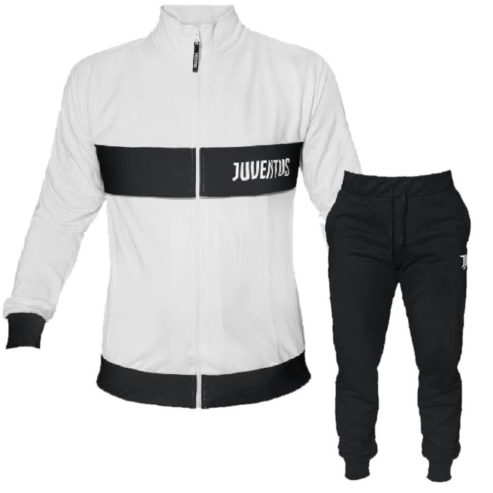Pigiama *J*U*V*E*N*T*S*F*C* Pigiami Bambino Ragazzo Adulto | Tuta Homewear Ufficiale Personalizzabile Bianco Nera FC PS 46572-BS