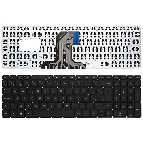 Portatilmovil® - Teclado para PORTÁTIL HP 250 G4 250 G5 255 G4 255 G5 256 G5 PK131EM2A09 Cover