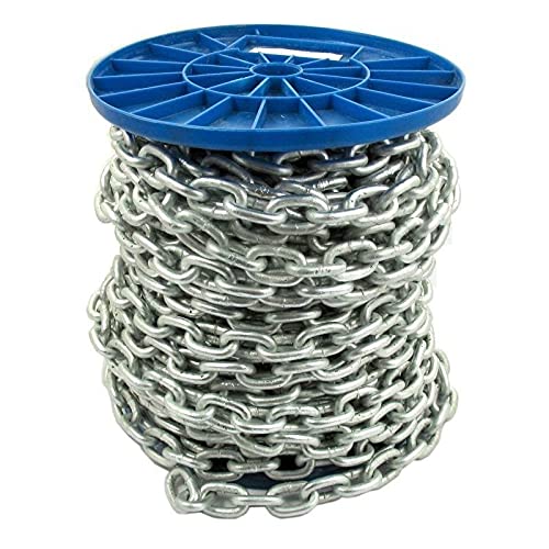 5mm Strong Galvanized Heavy Duty Steel Chain Galvanised Welded Short Link (Length: 1m)