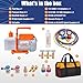 BACOENG R32 AC Vacuum Pump and Gauge Set, 5 CFM HVAC Vacuum Pump Kit for AUTO/Mini Split System, Sparkless Vacuum Pump for R1234yf R32 R134a R410a Refrigerants