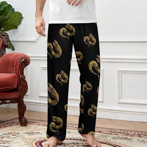 Moray Eel Camouflage Pajama Pants with Pockets Print Loungewear Bottoms Soft Sleep Pants for Men Women3