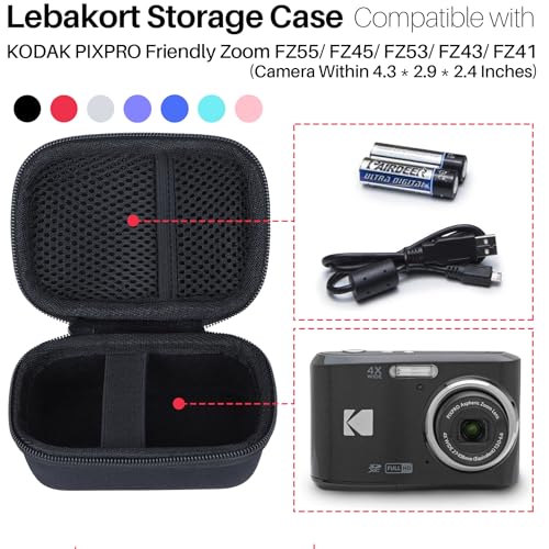 Maleta de almacenamiento Lebakort para cámara Kodak FZ45 miniatura 3