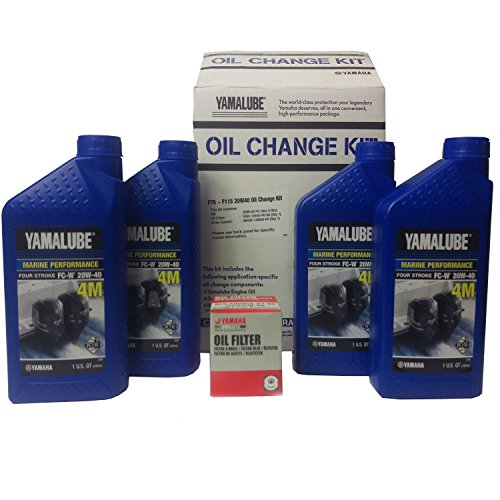 Yamaha Outboard New OEM Oil Change,Filter Service Kit F75-F115, LUB-MRNMD-KT-21