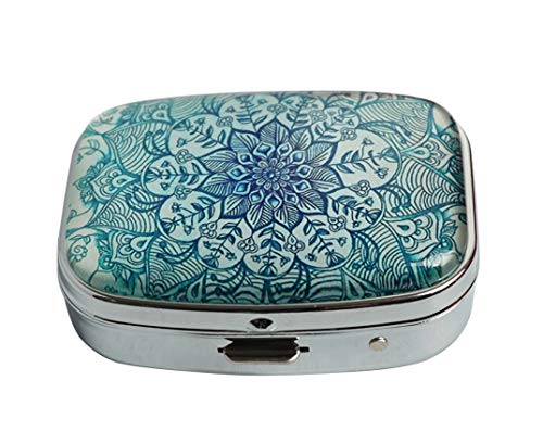 HaLuLu Natural Eco Personalized Design Square Pill Case Decorative Metal Organizer Unique Gift