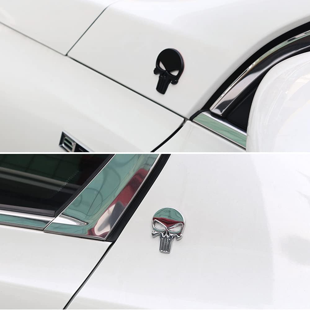 duoyif Adesivo Teschio Per Auto Adesivi Moto Decalcomania Teschio Cranio Skull Rock Sticker Adesivi Per Auto Moto Casco Camion Laptops 13x10cm 2 Pezzi (c