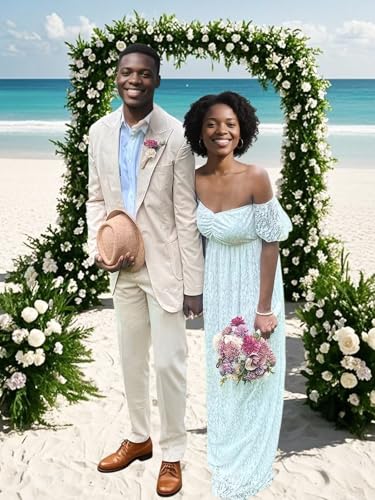 Mens Linen Suit 2 Piece Summer Casual Business Slim Fit Blazer Set for Beach Weddings Parties Tuxedo Jacket Pants3