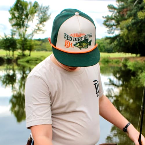 Image of Red Dirt Hat Company Wildlife Adjustable Snapback Hat (Hooked - Green /Khaki)