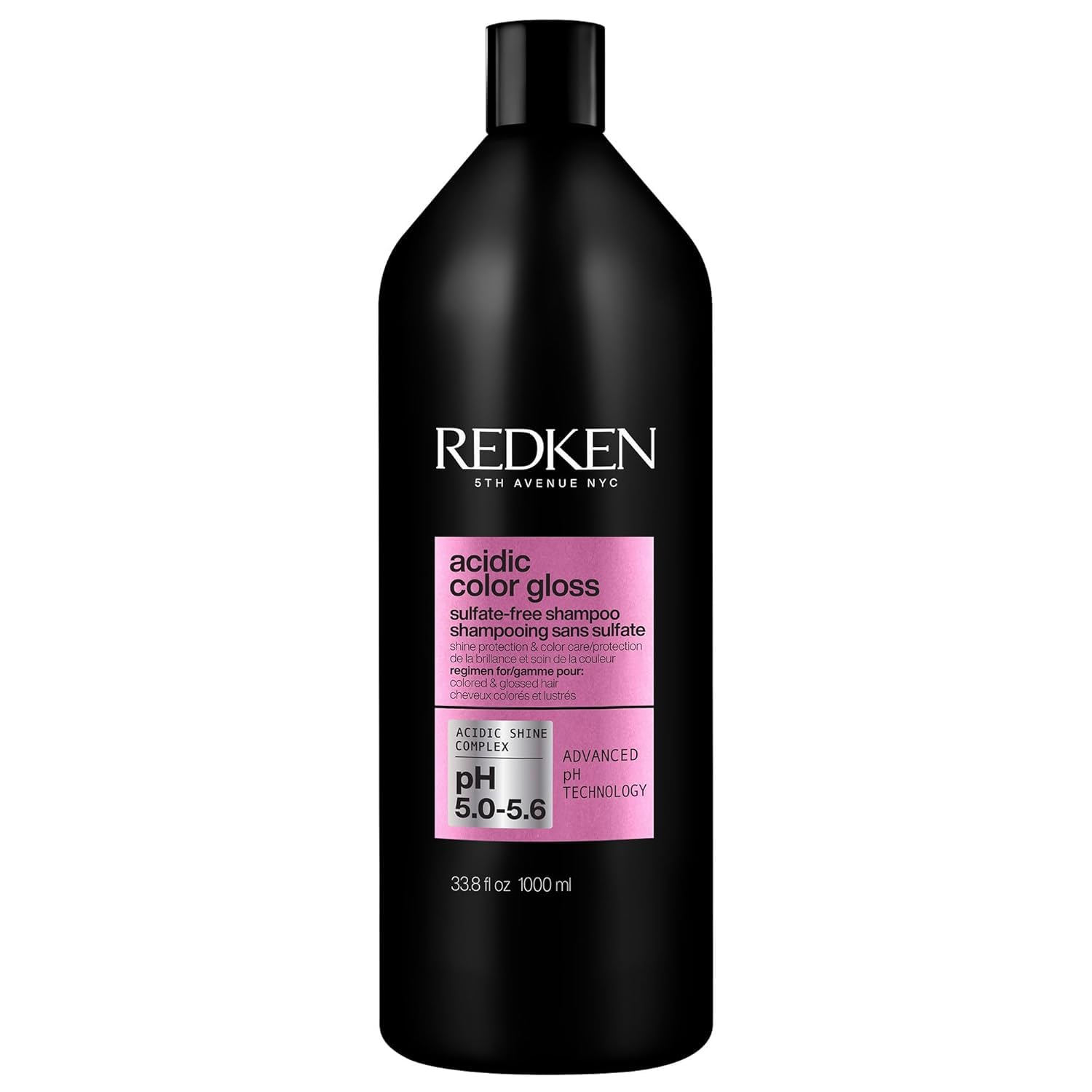 Redken Acidic Color Gloss Sulfate-Free Shampoo for Color Protection and Shine To Help Extend Color & Shine for Color-Treated Hair 33.8 Fl Oz (Pack of 1)