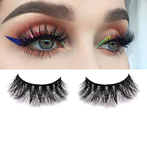 18MM 5 Pairs 3D Mink Lashes Pack Curled Cross EyeLash Fluffy Hand-Made Eyelashes For Women
