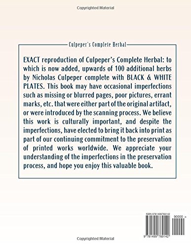 Culpeper's Complete Herbal