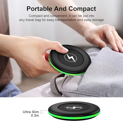 Image of 15W for Google Wireless Charger Compatible Google Pixel 10a 10 10 Pro XL /9A /9Pro Fold /9 Pro XL /9 /8 /8A /8 Pro /7,2 Pack Android Fast Charging Pad Samsung Wireless Charging Station for Galaxy S26 Ultra