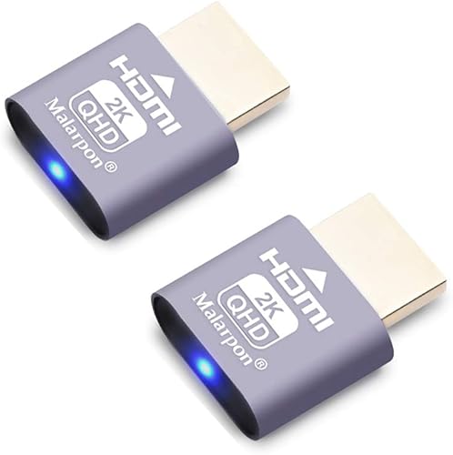 Enchufe simulado HDMI compatible con pantalla sin cabeza emulador DDC EDID Headless Ghos con Windows Mac OSX Linux Ideal para aceleración de