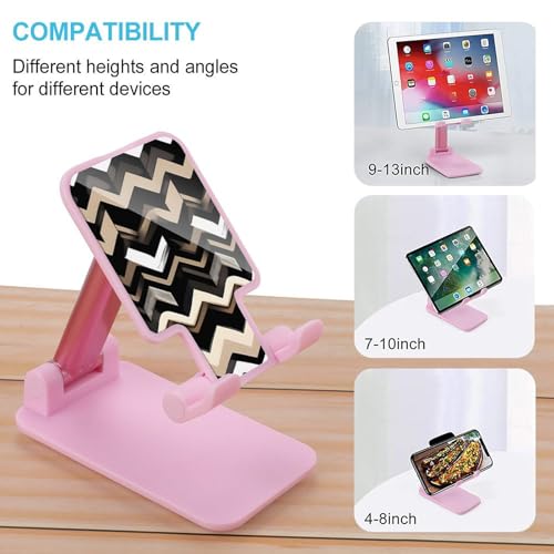 Support téléphone bureau zigzag anti-reflet réglable pour iPhone 14