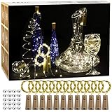 Sicher und energieeffizient: Die Kupferdrähte vom Flaschen-Licht sind wasserbeständig. Die Flaschenlichterkette Korken werden mit stabiler und sehr niedriger Spannung betrieben. Es gibt keine Gefahr für Ihre Kinder oder Haustiere, wenn sie die Lichter anfassen oder berühren. Die 20 LEDs haben einen niedrigen Energieverbrauch und sind energiesparend