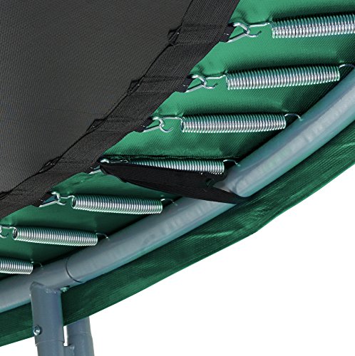 Green Vinyl Trampoline Safety Spring Pad 15\' (Round) with 4\" Skirting - Thumbnail 5
