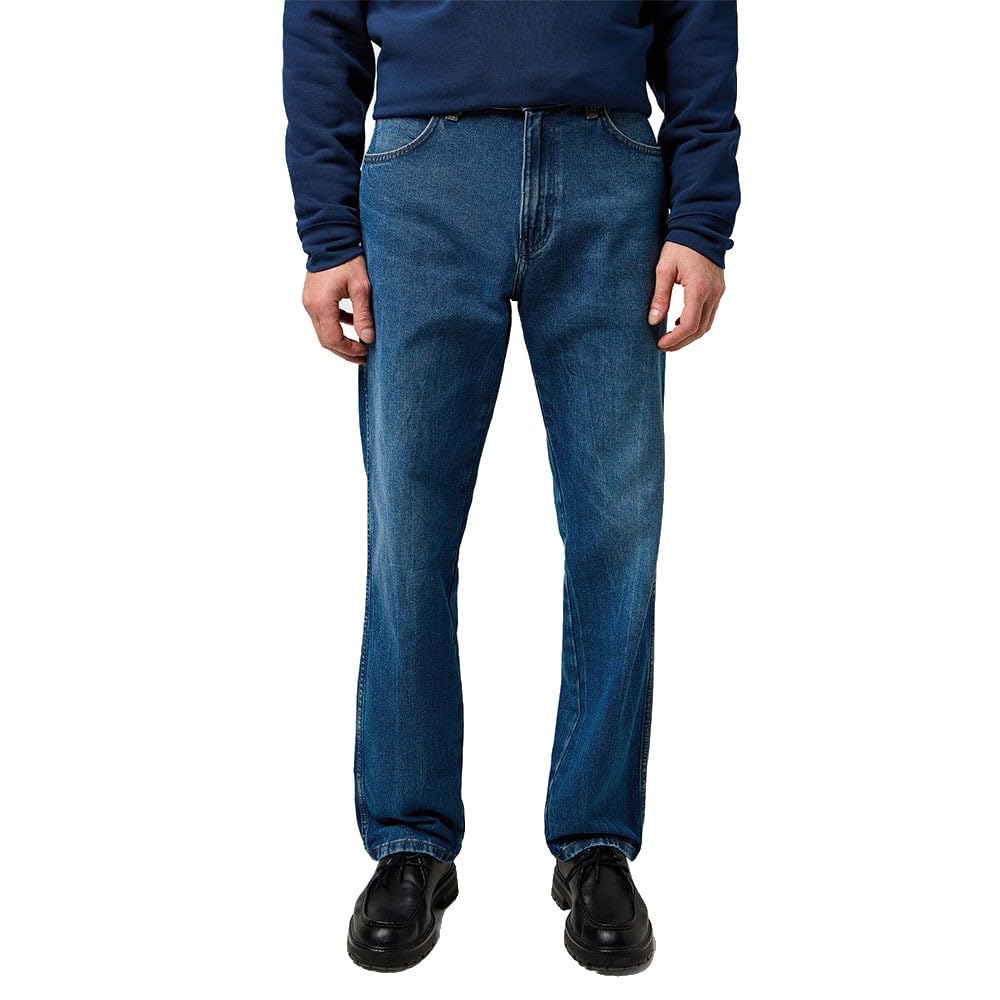 Wrangler Men's Frontier Jeans, Retro Blue, 38 W/32 L
