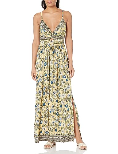Angie Women's Printed Twist Front Keyhole Maxi Dress at Amazon Women's  Clothing store