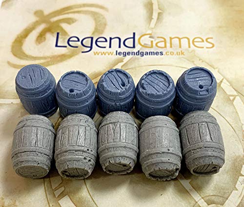 LegendGames 28mm scale Resin Barrel Set - Sealed Barrels Set 1 - contains 10 barrels. - Image 2