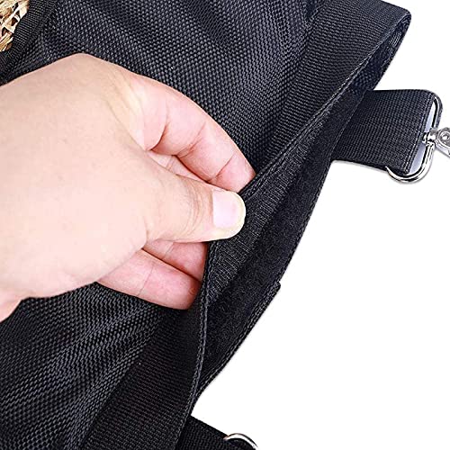 2 stuks voederzakken voor konijnen, hooi, cavia's, hooizakken in 4 gaten, hangende voederzak voor kleine dieren… - Image 6