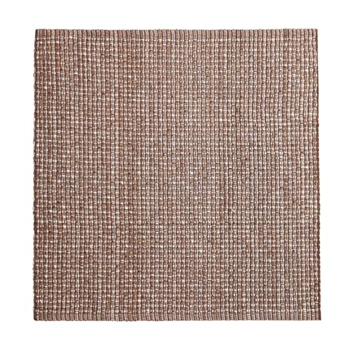 Tapete cuadrado ISAENNE vintage marrón oscuro suave 71x71 cm miniatura 4