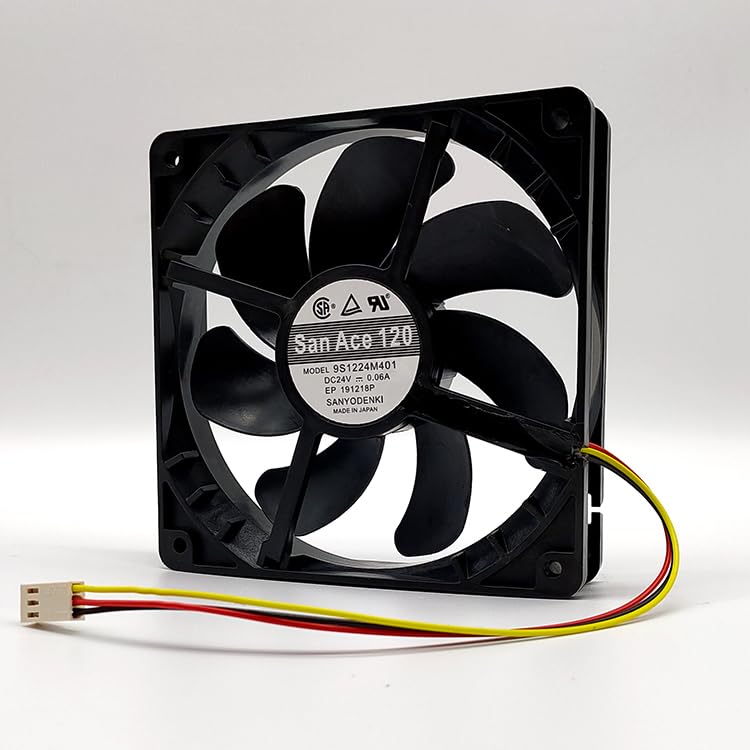 NZNYDNL 24V 0.06A 12025 9S1224M401 3-wire Detection Silent Cooling Fan