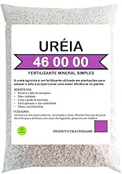 Adubo Fertilizante Ureia Pura Agrícola 46.00.00 Fracionado Hortaliças Flores Suculentas Rosas do Deserto Jardins (500, Gramas)