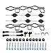 Kit de Réparation de Collecteur D'admission, Ensemble de Volets de Tourbillon de Collecteur D'admission Yctze pour 2.7 3.0 TDI A4 A6 A8 059129711 059129712 Ensemble de Volets de Tourbillon de Collecte