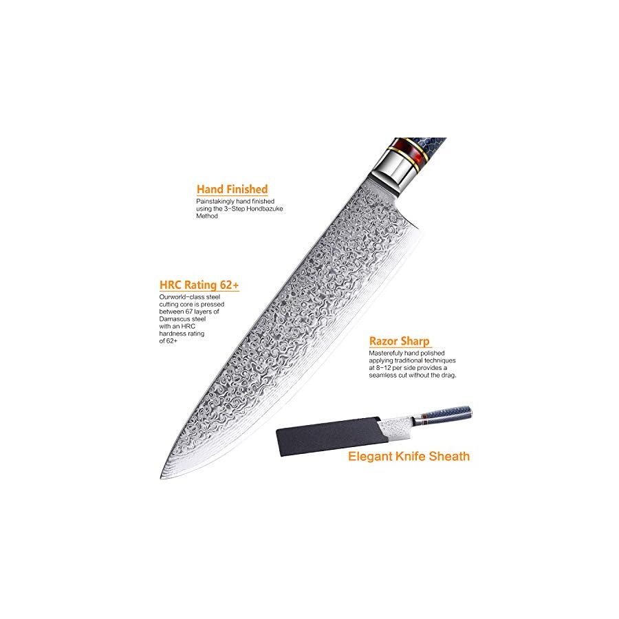 Chef-Knife-8-Inch-Damascus-Chefs-Knife-Japanese-VG10-Kitchen-Knife-Sharpest-67-Layer-High-Carbon-Stainless-Steel-knife-Cooking-Knife-Meat-Cutting-Gyuto-Chef-Knife-with-Sheathtype-1 Chef Knife 8 Inch Damascus Chefs Knife Japanese VG10 Kitchen Knife Sharpest 67-Layer High Carbon Stainless Steel knife Cooking Knife, Meat Cutting Gyuto Chef Knife with Sheath(type 1)