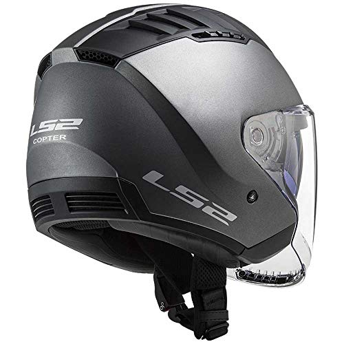 Miniatura 2 de Ls2 Copter Casco Moto, Unisex, Mat Titanium, M
