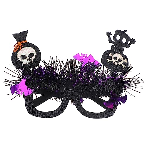 JEWEDECO Skull Halloween Glasses Frame Eyewear for Adults Boys and Girls Photo Booth
