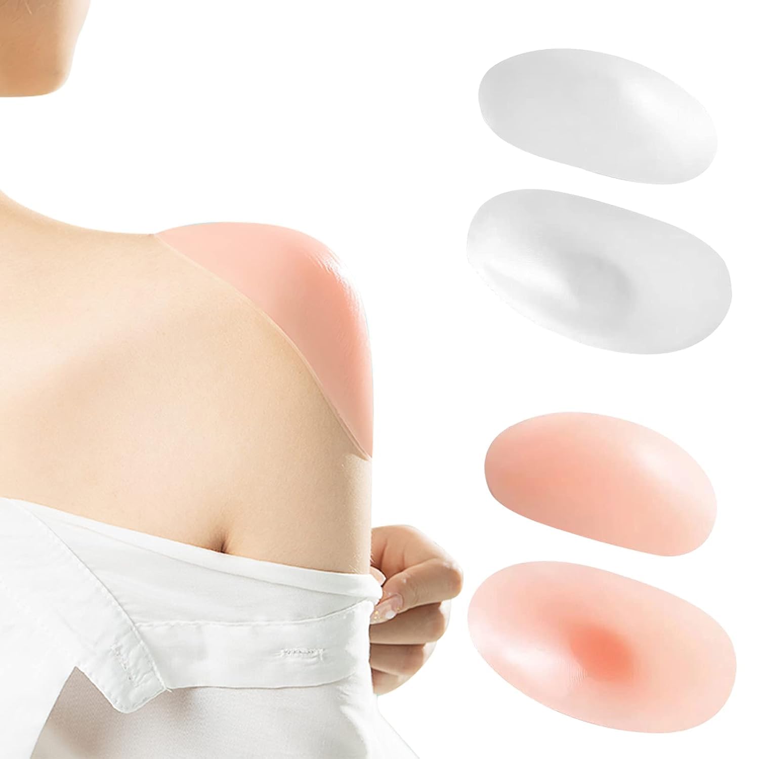 Clothing Silicone Shoulder Pads – Soft Removable Inserts for Jackets, Dresses & Tops, Enhance Shape & Posture, Reusable, Comfortable-image-31