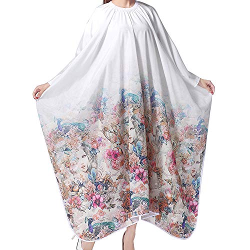 Lzttyee Professional Salon Cape Hair Cutting Cape Hair Cutting Cape Fashional Comfortable Haircut Barber Apron (No Clear Window, Pink)