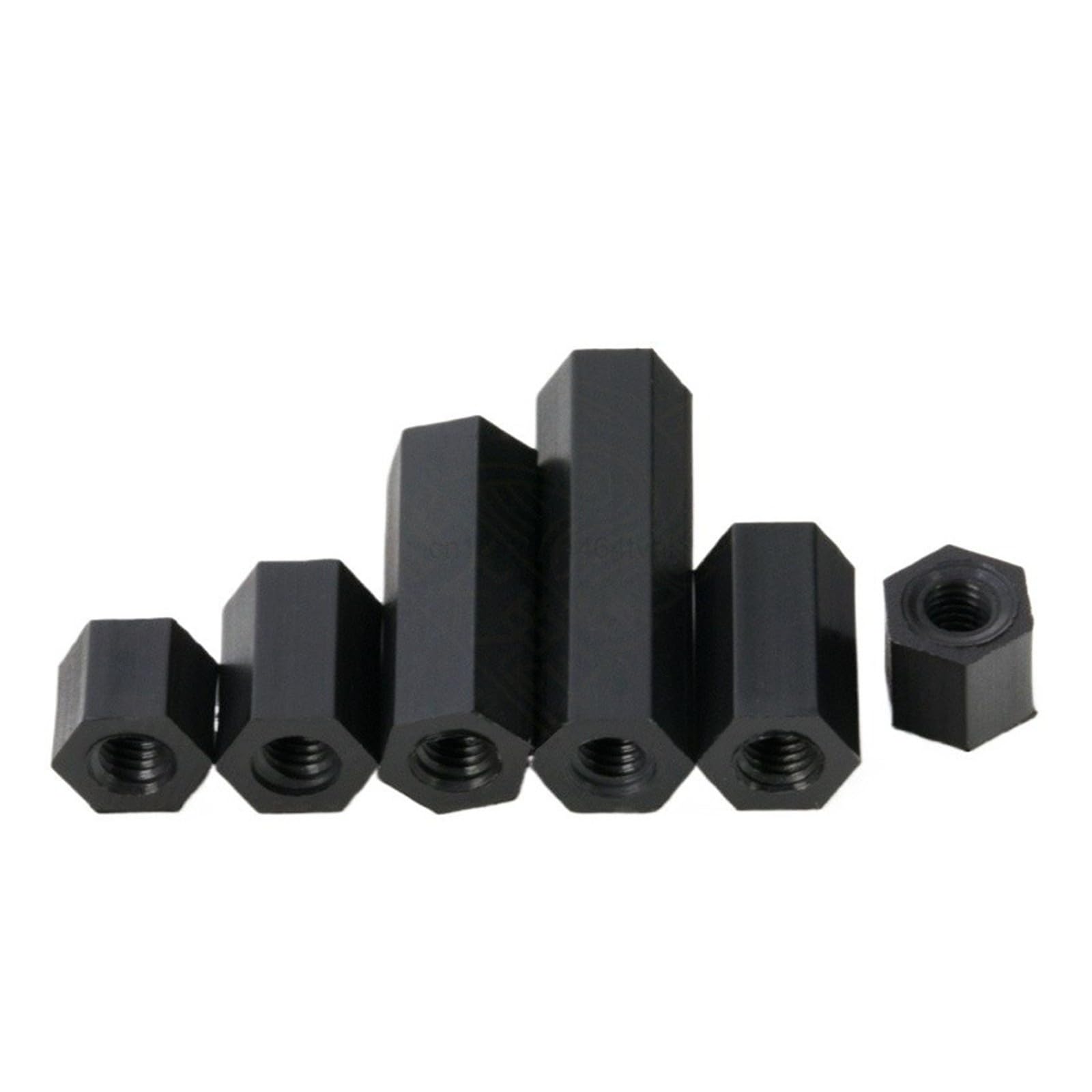 20/50PCS M2.5 M3 M4 PCB Spacer Nylon Black Hex Female Standoff