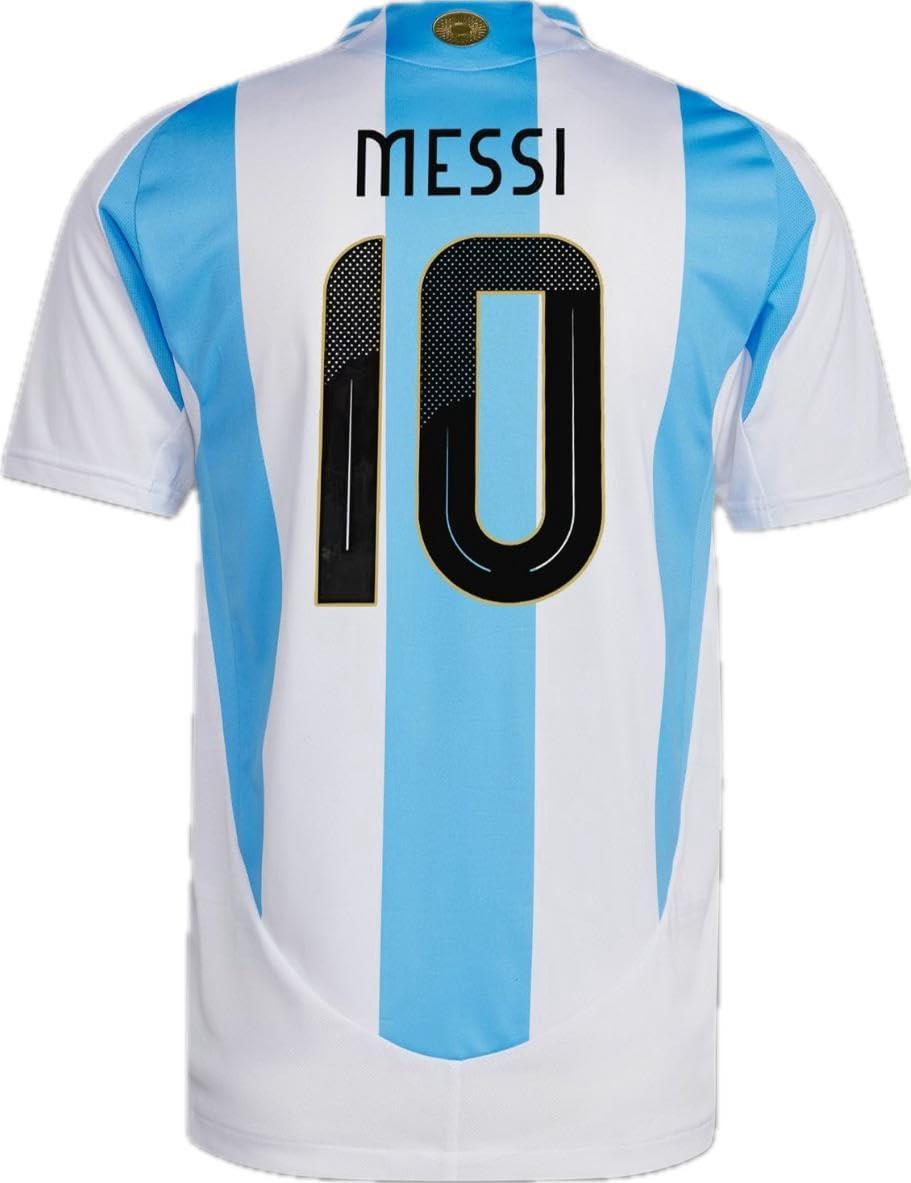 Pro Soccer SpecialistsPro Soccer #10 Argentina Soccer Jersey 2024 Copa America, White/Blue, XL