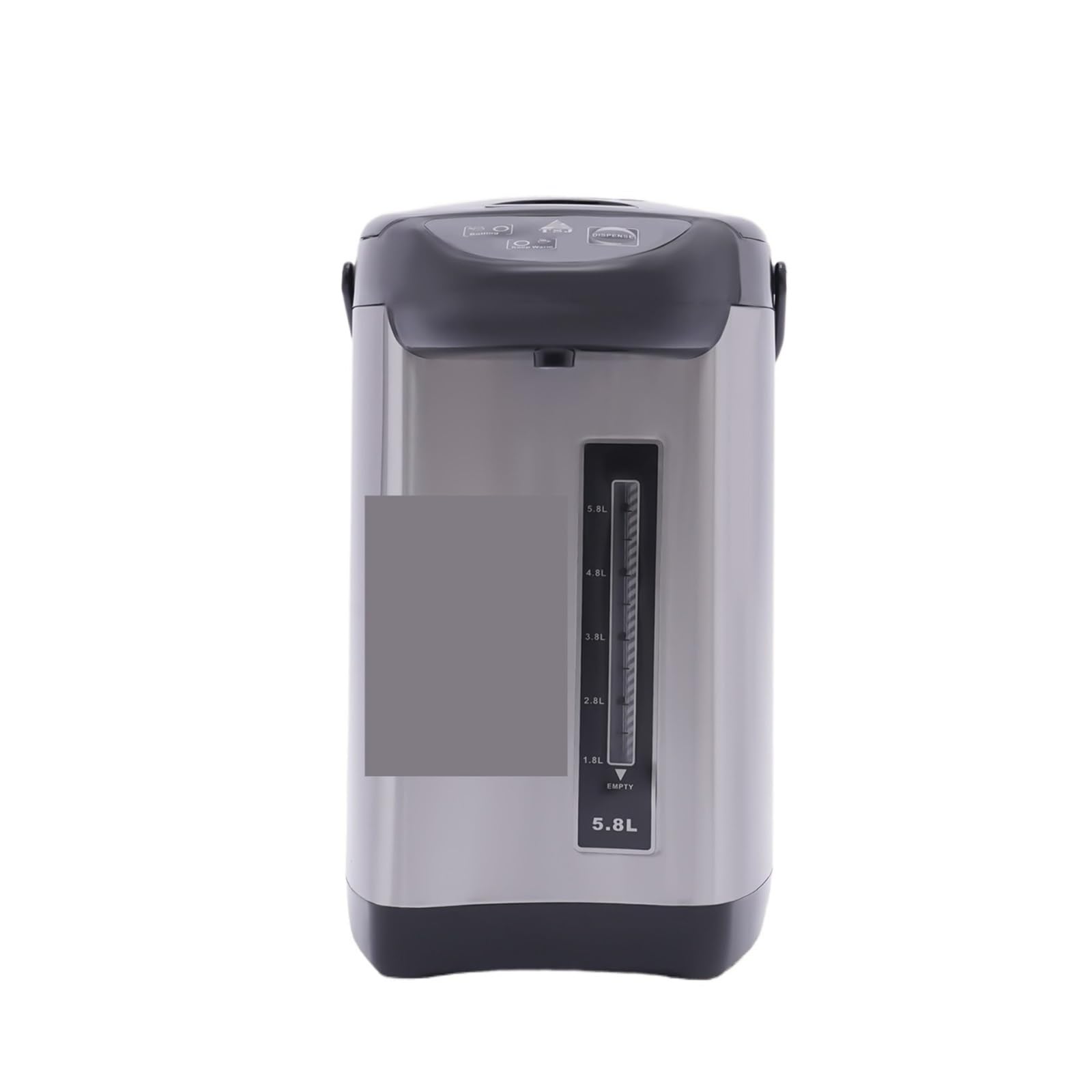 Eretyret Black 4L Electrically Heated Water Dispenser Stainless Steel Thermos Kettle Tea Coffee Boiling Electric Tank 750W Quiet Operation(Black)